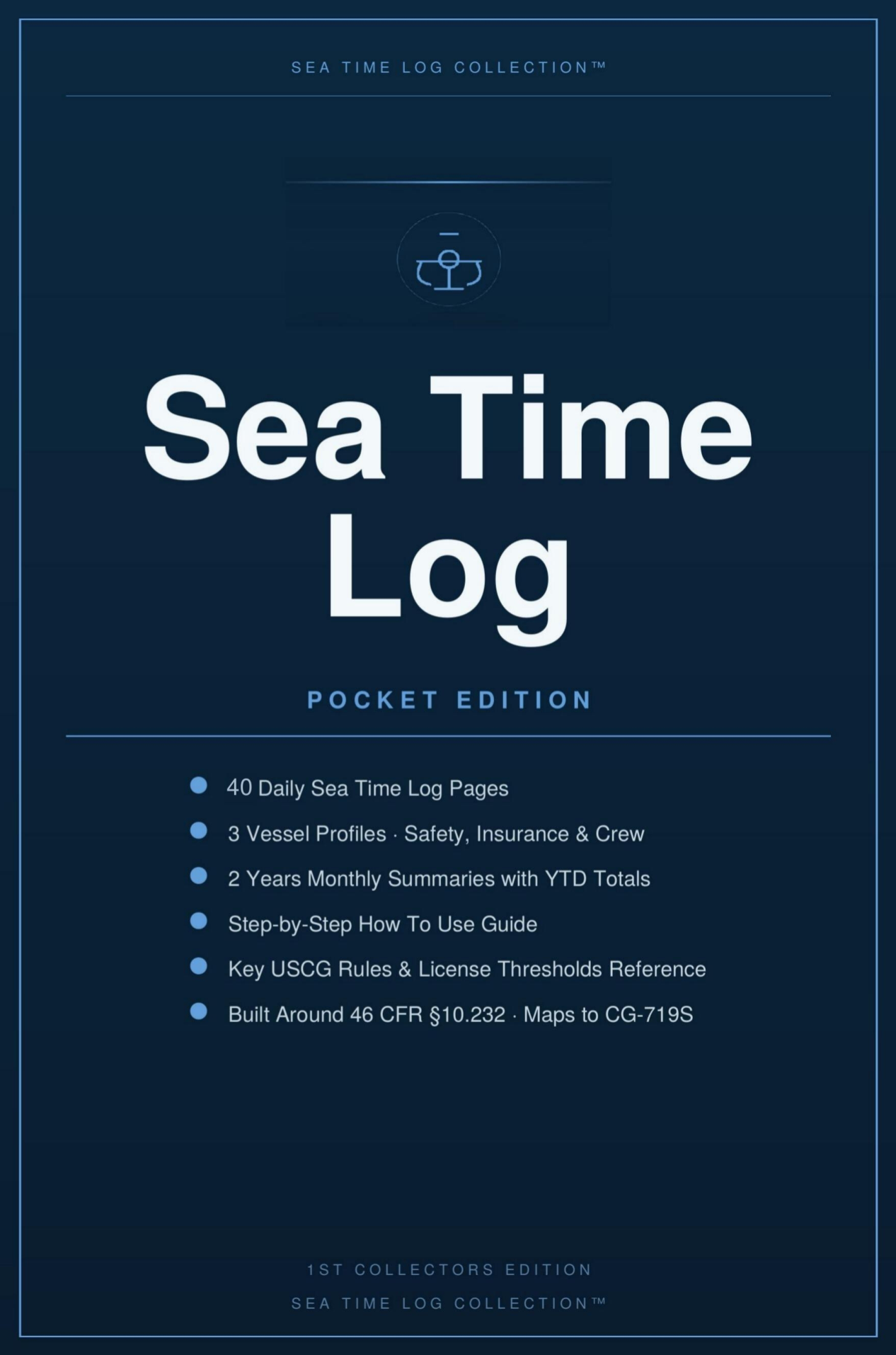 Sea Time Log Pocket