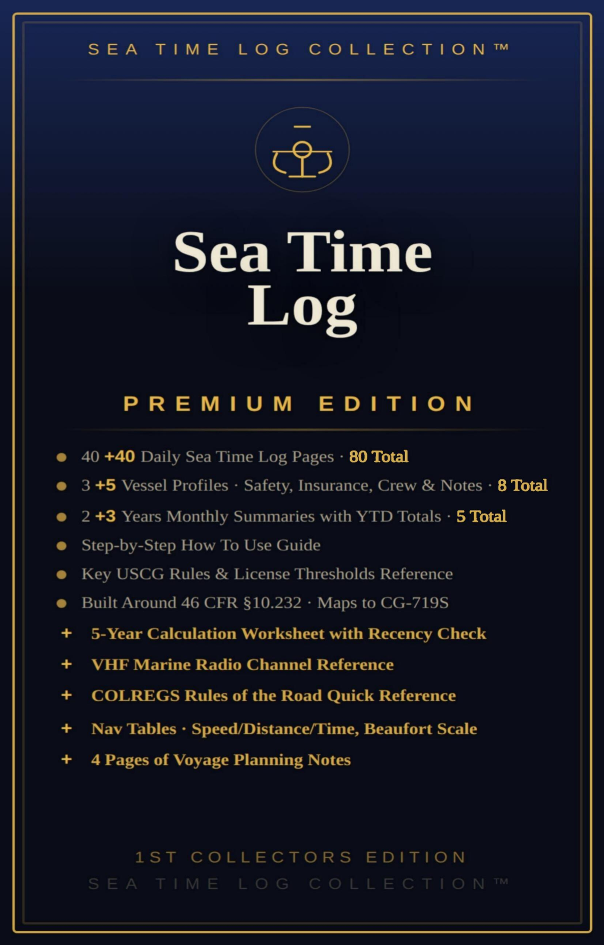 Sea Time Log Premium